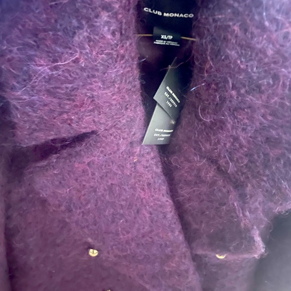 Club Monaco boucle’ cocoon coat, XS/Petite - Picture 2 of 3